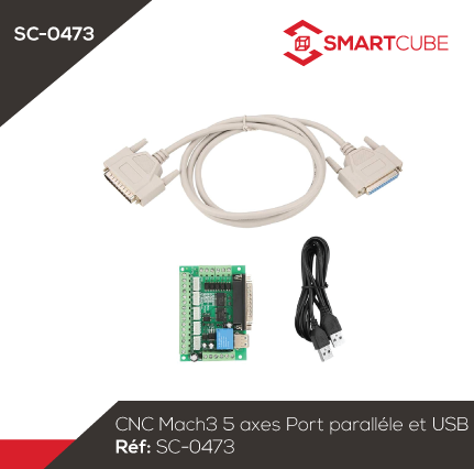 CNC Mach3 5 axes Port paralléle et USB