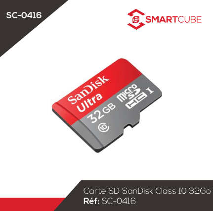 Carte SD SanDisk Class 10 32Go