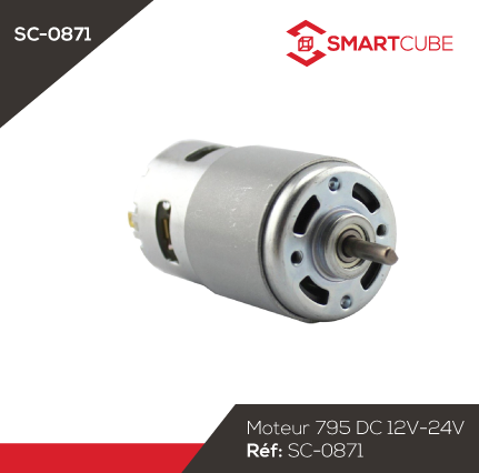 Moteur DC 1,6KW - 12V/24V/48V - Avec Relais Intégré - Neuf - Marque Flowfit