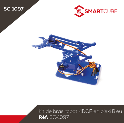 FTVOGUE Kit De Brazo De Robot, 4 DOF DIY Brazo De Robot De Madera Sg90 Servo Para Raspberry Pi Snam1500 FTVOGUE Kit De Brazo De Robot, 4 DOF DIY Brazo De Robot De Madera Sg90 Servo Para Raspberry Pi Snam1500