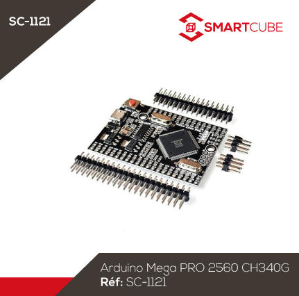 Carte Arduino MEGA 2560 R3 Avec CH340G - Compatible Arduino - Neuf (avec Ou Sans Câble USB)