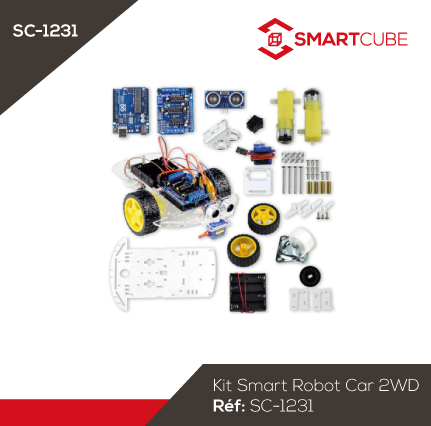 Intelligent Car Body Kit 2 Roues 2WD Moteur Robot Voiture Tachymètr